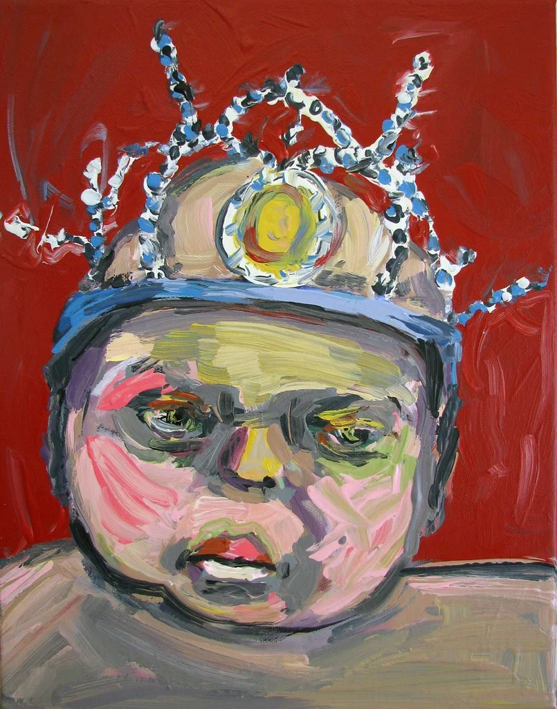 Blue Princess, 2014, acrylic on canvas, 14 x 11 in / 35.56 x 27.94 cm