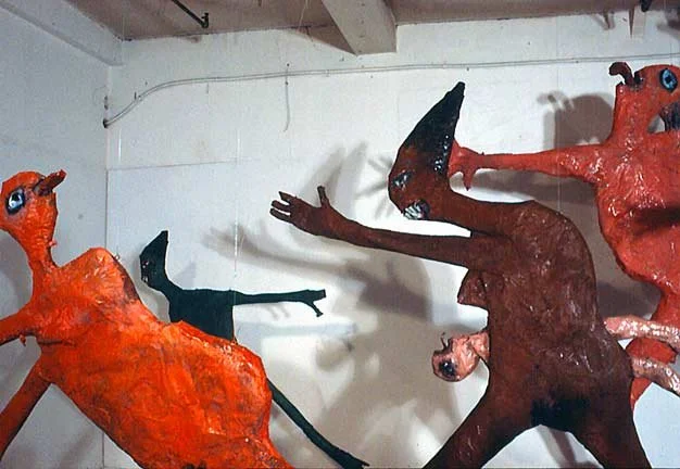 Runners, 1989, mixed-media, sculptural installation