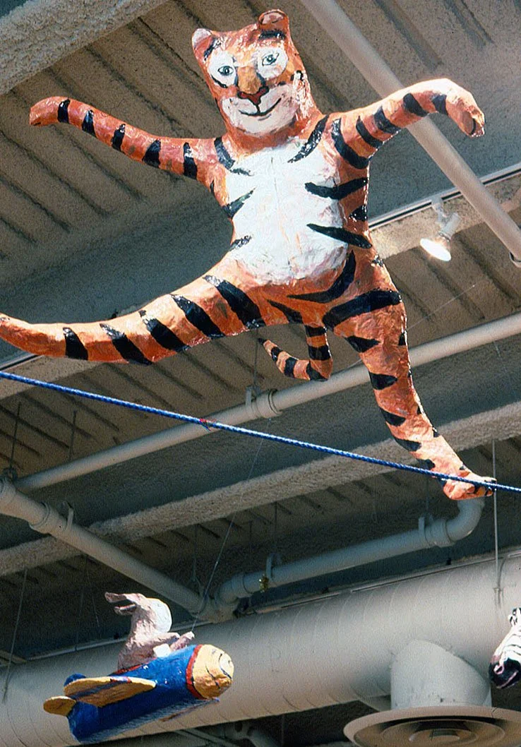 Circus, 1997, papier-mâche, sculptural installation