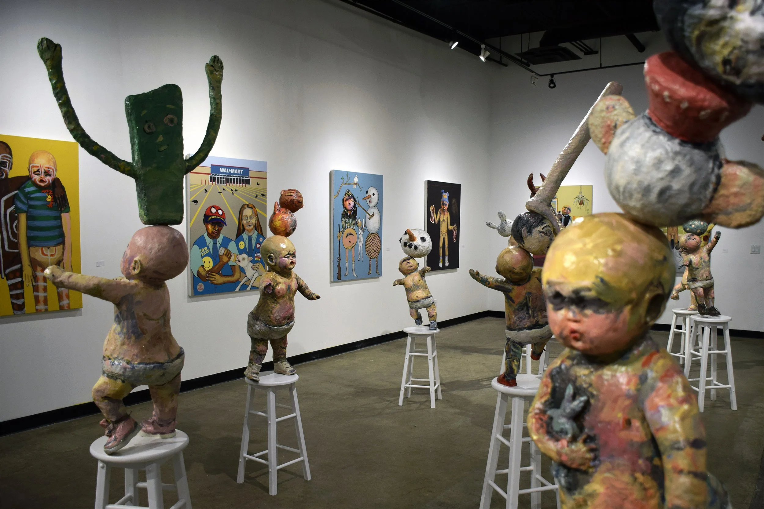 Getting Big, 2017, mixed-media, life-size