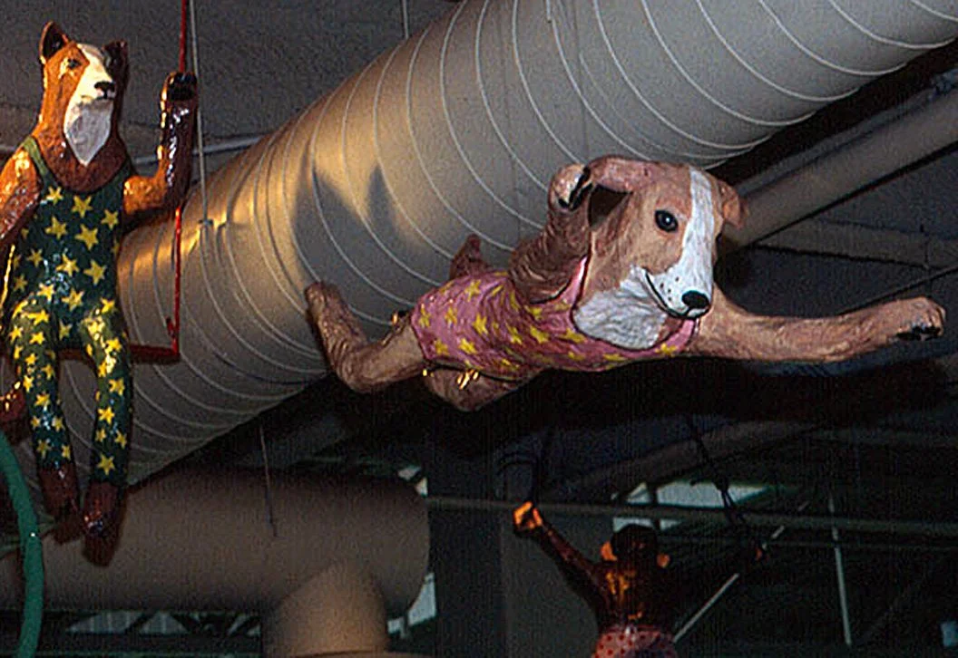 Circus, 1997, papier-mâche, sculptural installation