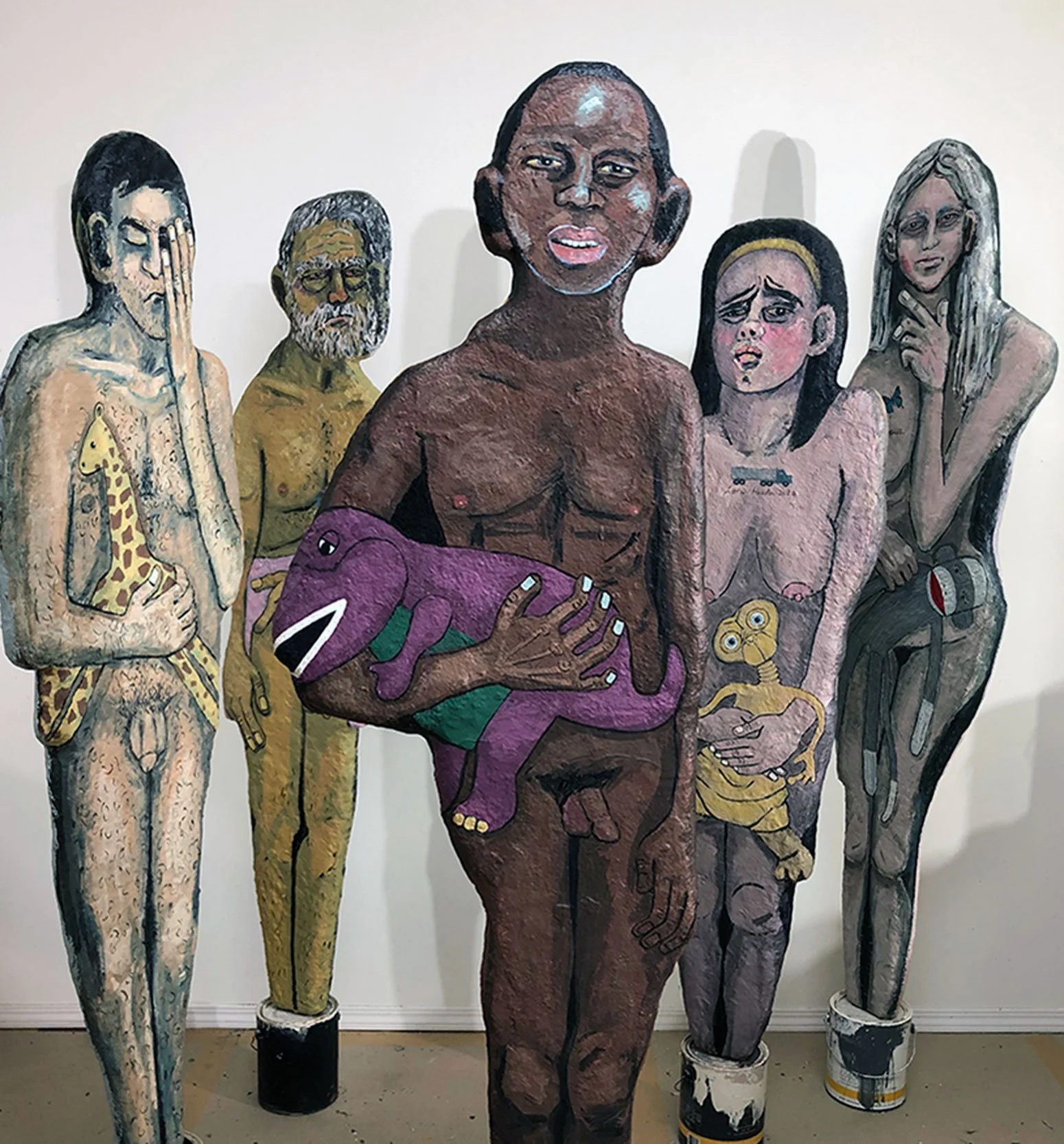 Covid Comforts (detail), 2021, mixed-media, life-size