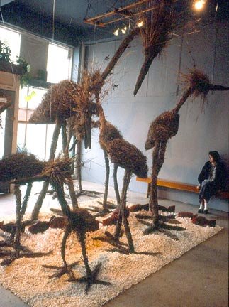 Birds, 1986. mixed-media, sculptural installation