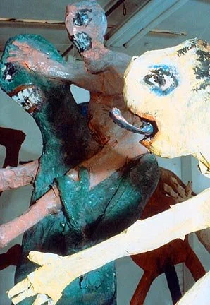 Runners, 1989, mixed-media, sculptural installation