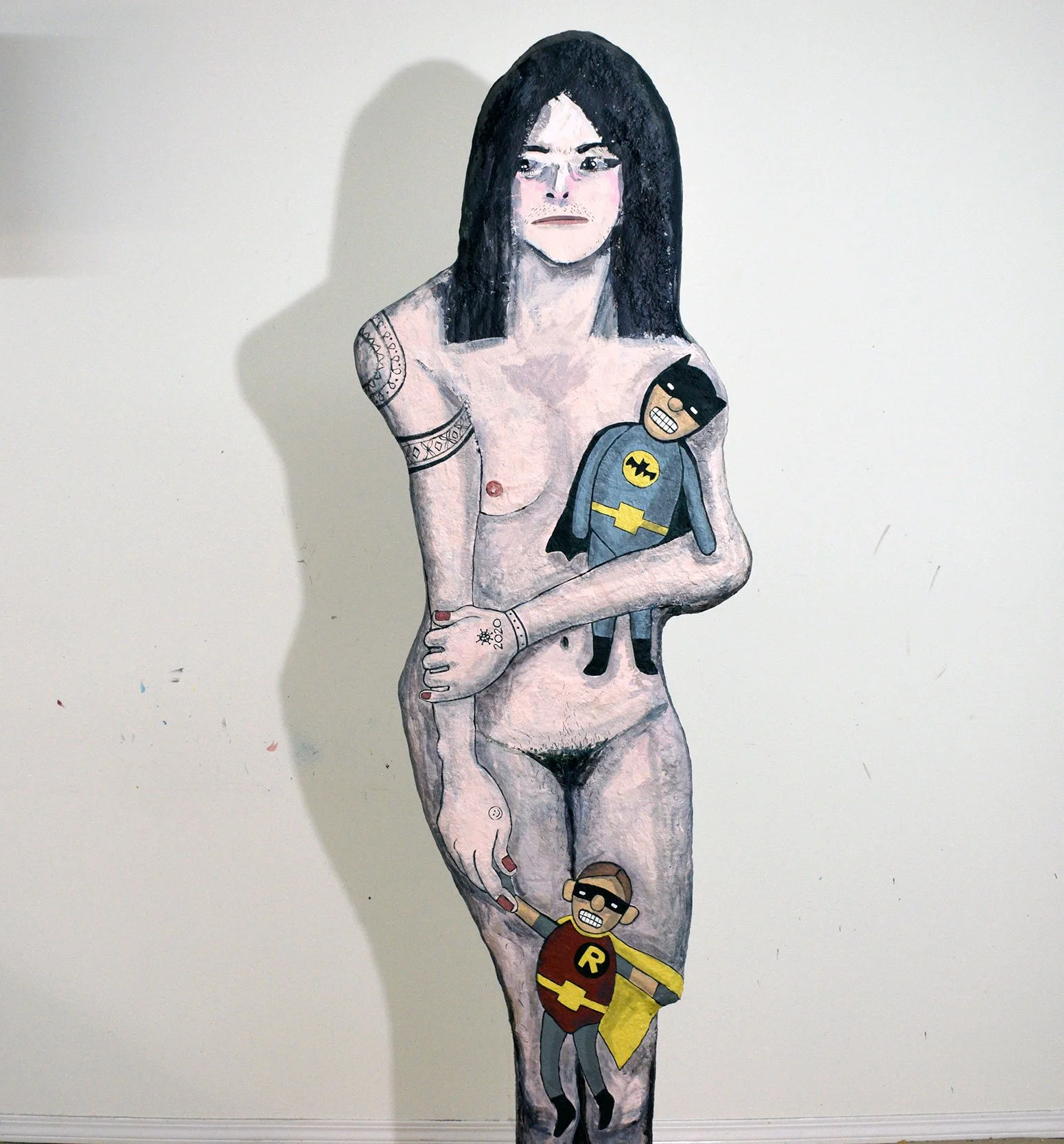 Covid Comforts (detail), 2021, mixed-media, life-size