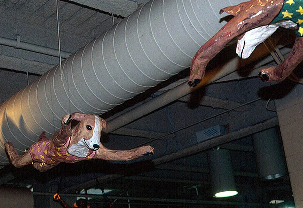 Circus, 1997, papier-mâche, sculptural installation