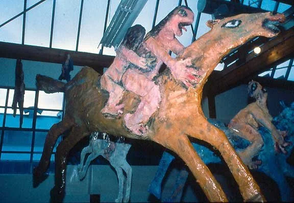 Horses and Riders ,1988, mixed-media, sculptural installation