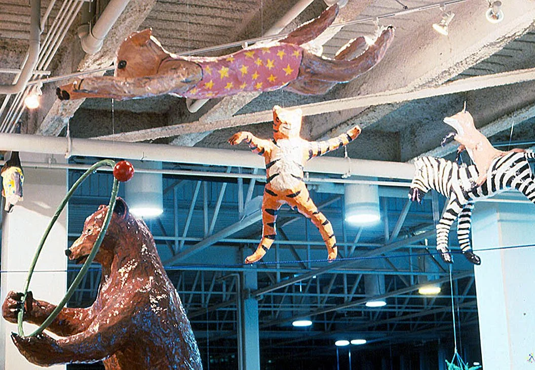 Circus, 1997, papier-mâche, sculptural installation