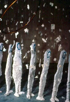 Crowd, 1990, mixed-media, sculptural installation