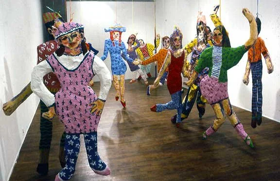 A Gathering, 1987, mixed-media, sculptural installation