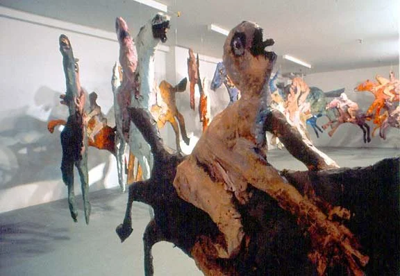 Horses and Riders ,1988, mixed-media, sculptural installation