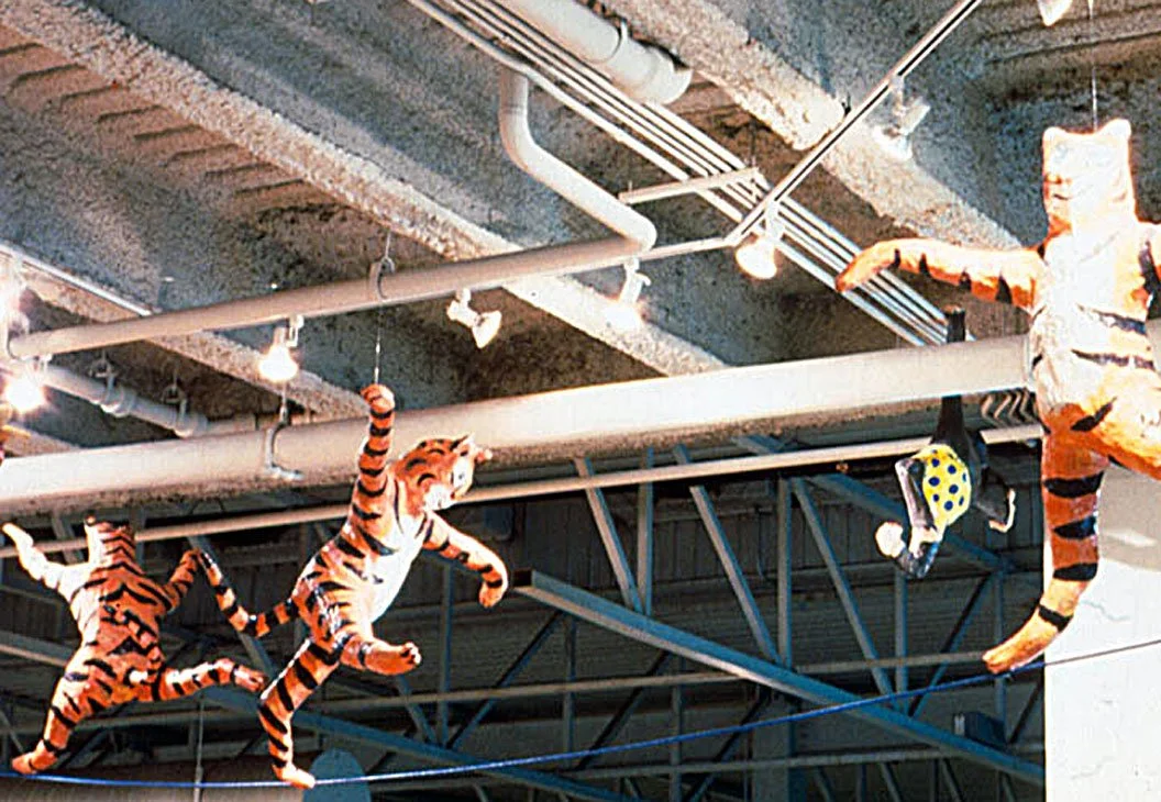 Circus, 1997, papier-mâche, sculptural installation