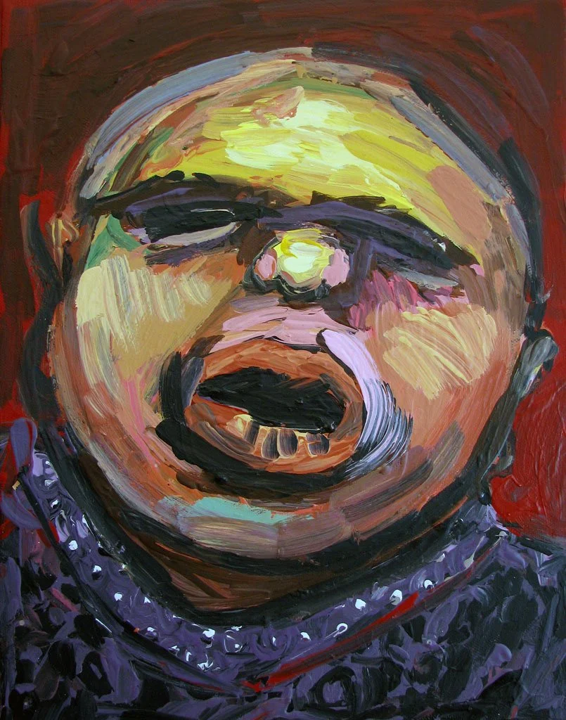 Leopard Girl, 2014, acrylic on canvas, 14 x 11 in / 35.56 x 27.94 cm