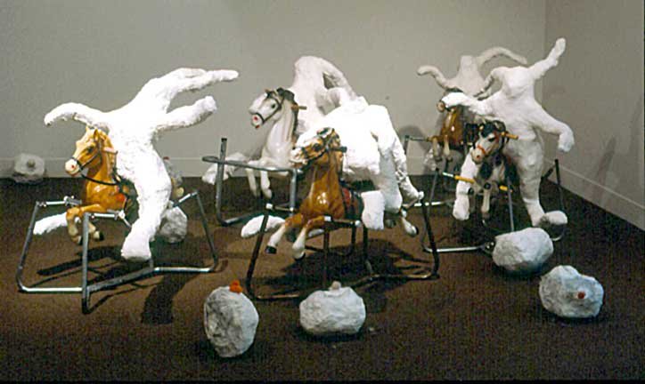 Tea party, 1992, mixed-media, sculptural Installation