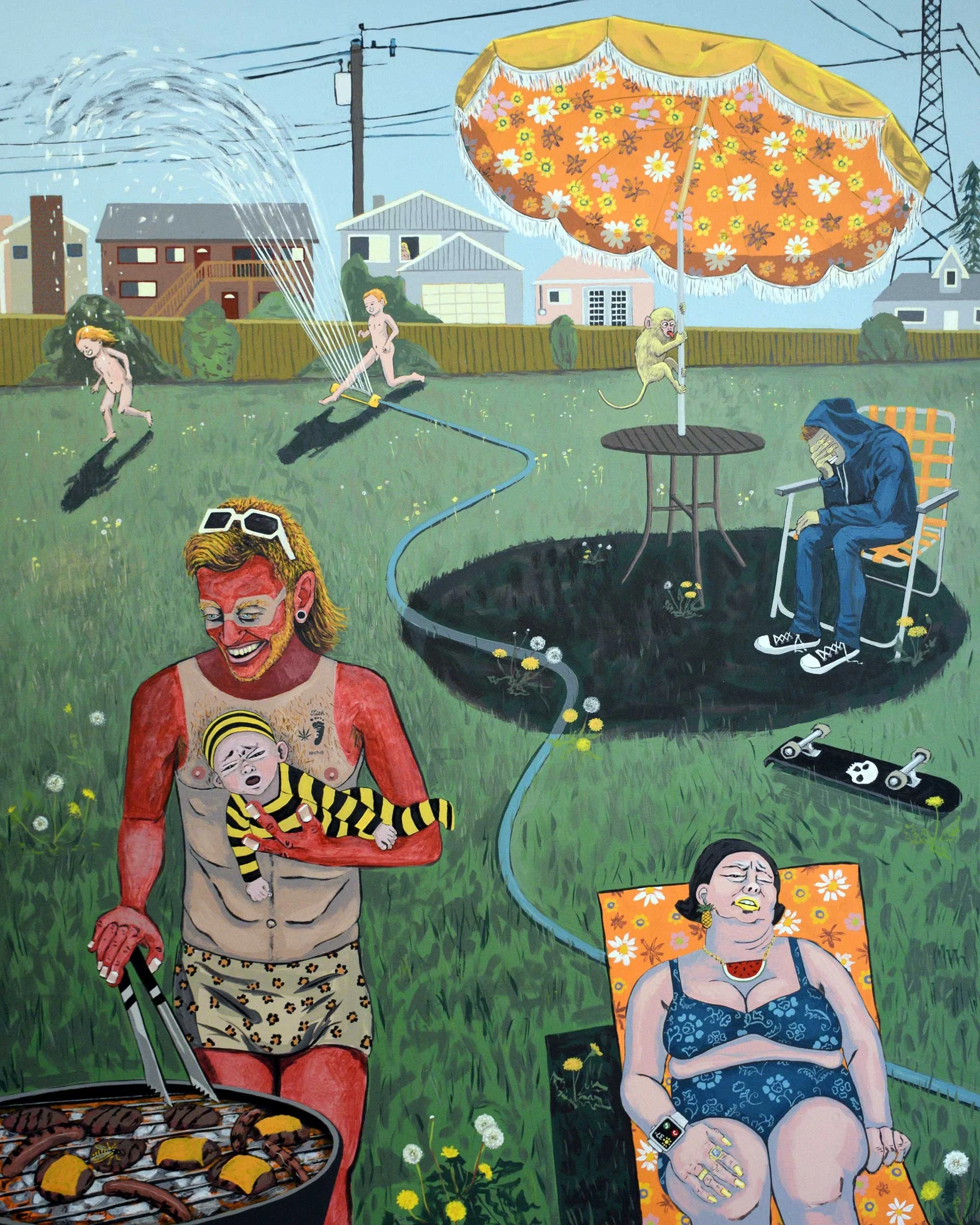 Randy, 2018, 2020, acrylic on canvas, 60 x 48 in / 152.4 cm x 121.9 cm