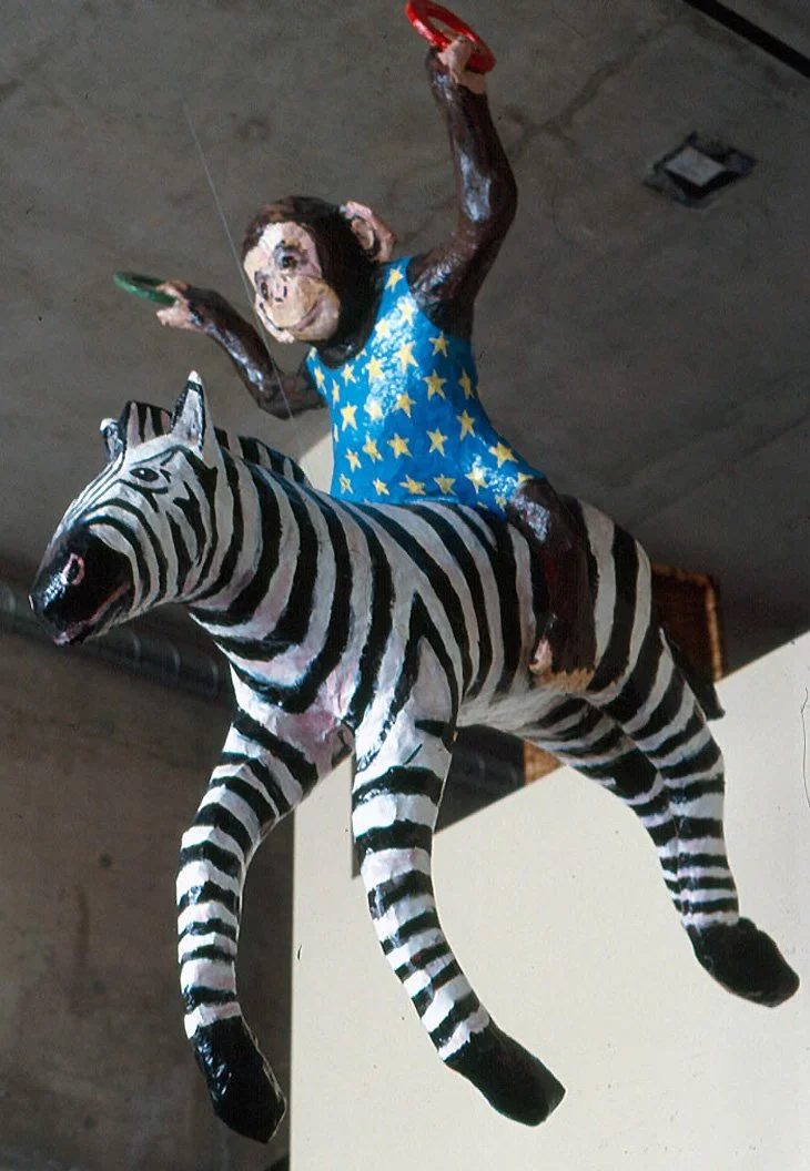 Circus, 1997, papier-mâche, sculptural installation