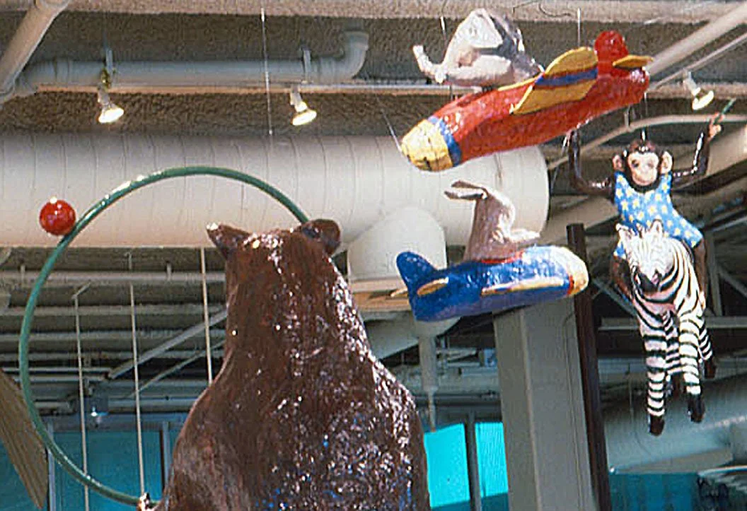 Circus, 1997, papier-mâche, sculptural installation