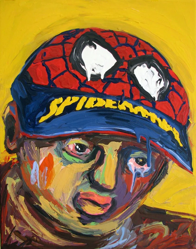 Sad Boy, 2014, acrylic on canvas, 14 x 11 in / 35.56 x 27.94 cm