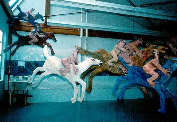Horses and Riders ,1988, mixed-media, sculptural installation