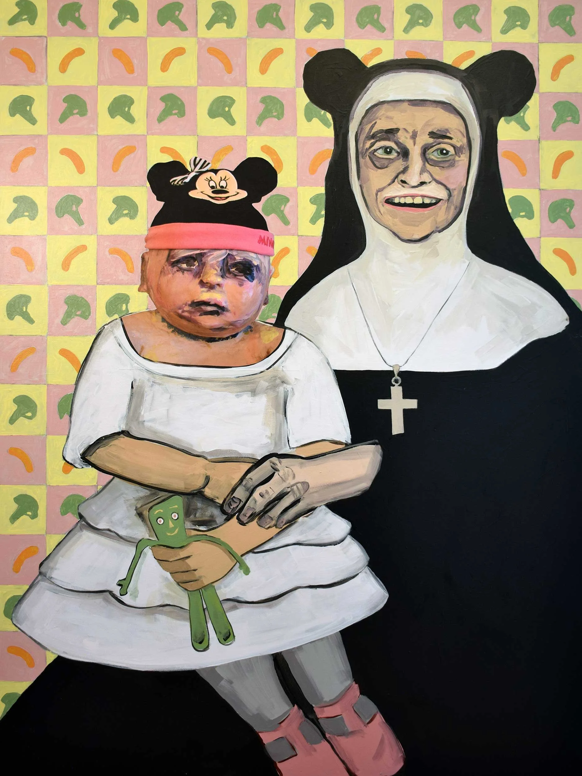 Mickey Mouse, 2017, acrylic on canvas, 48 x 36 in / 121.92 x 91.44 cm