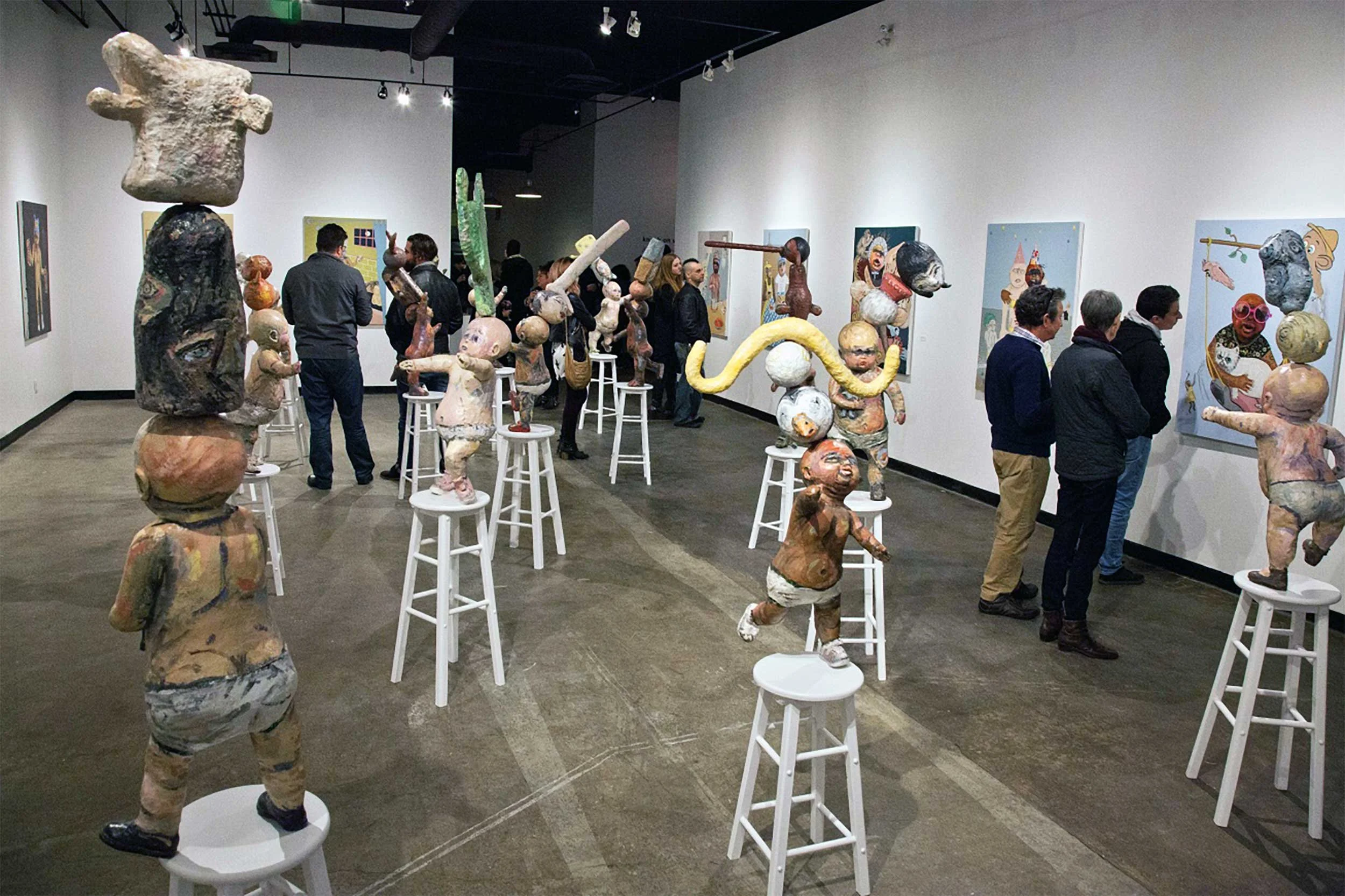 Getting Big, 2017, mixed-media, life-size