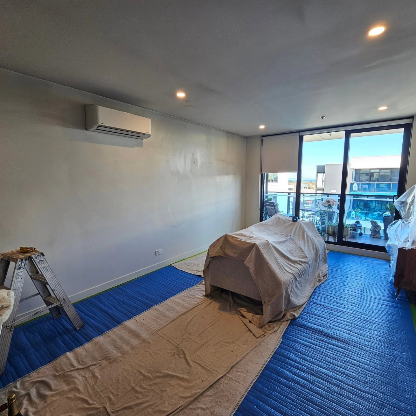 Smoke damage restoration and interior painting project in Cheltenham