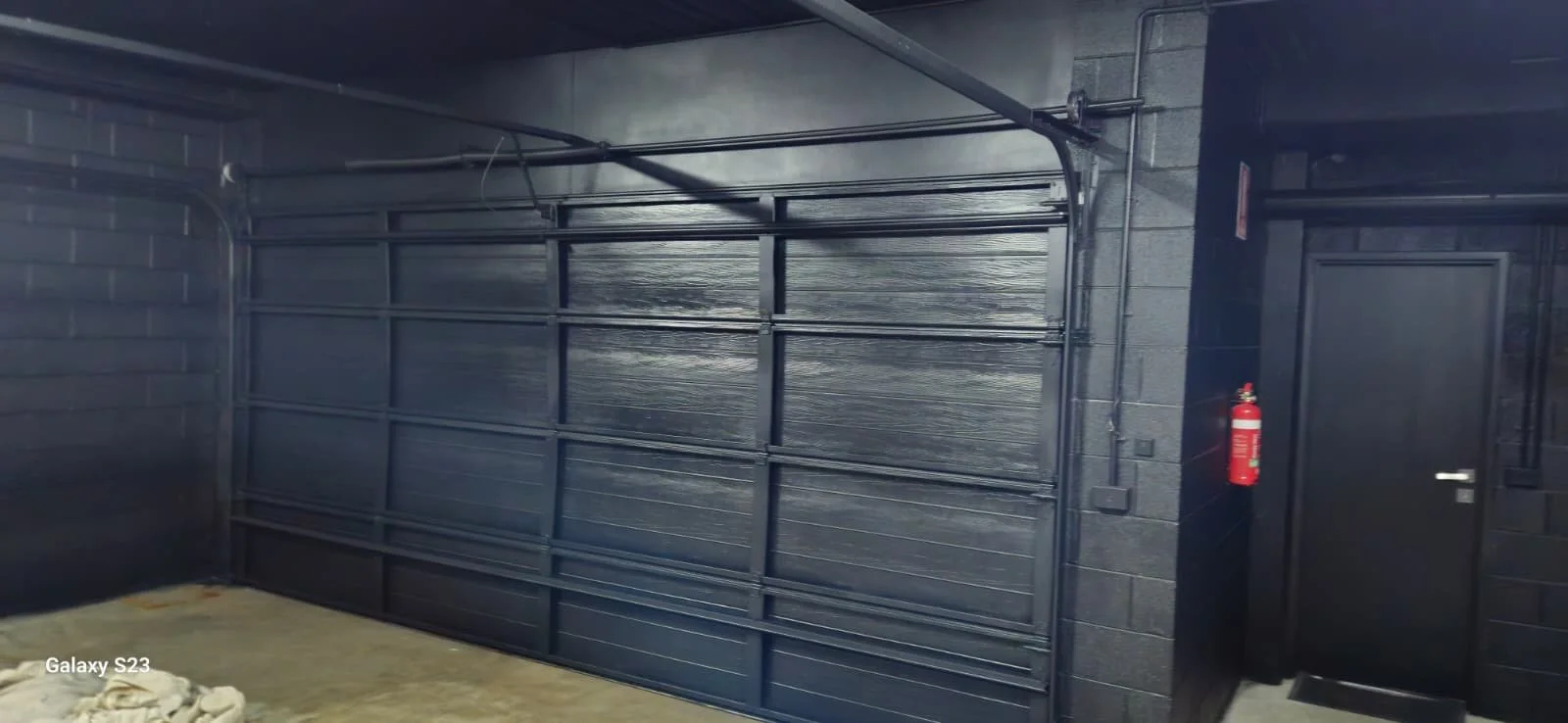 Completed garage interior painting and restoration project