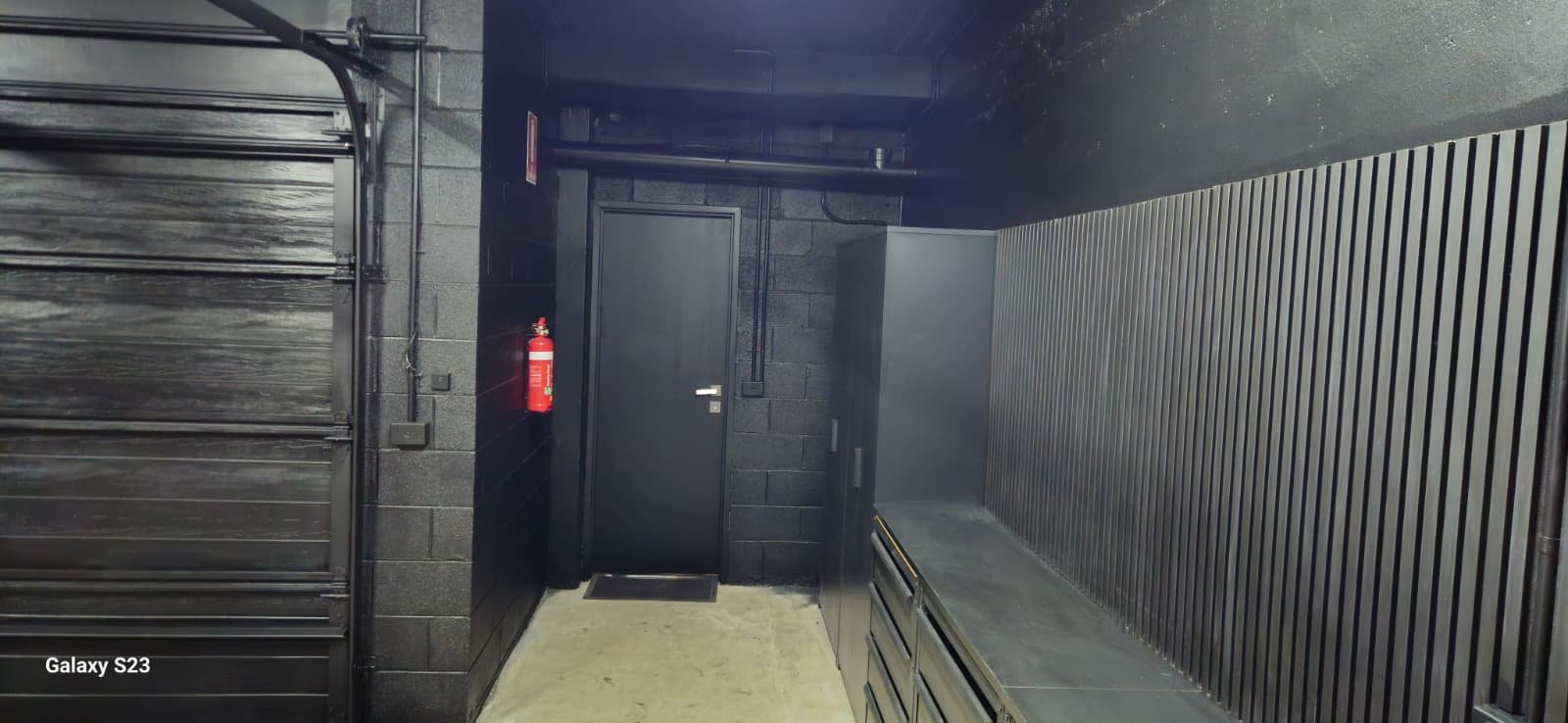 Completed garage interior painting and restoration project