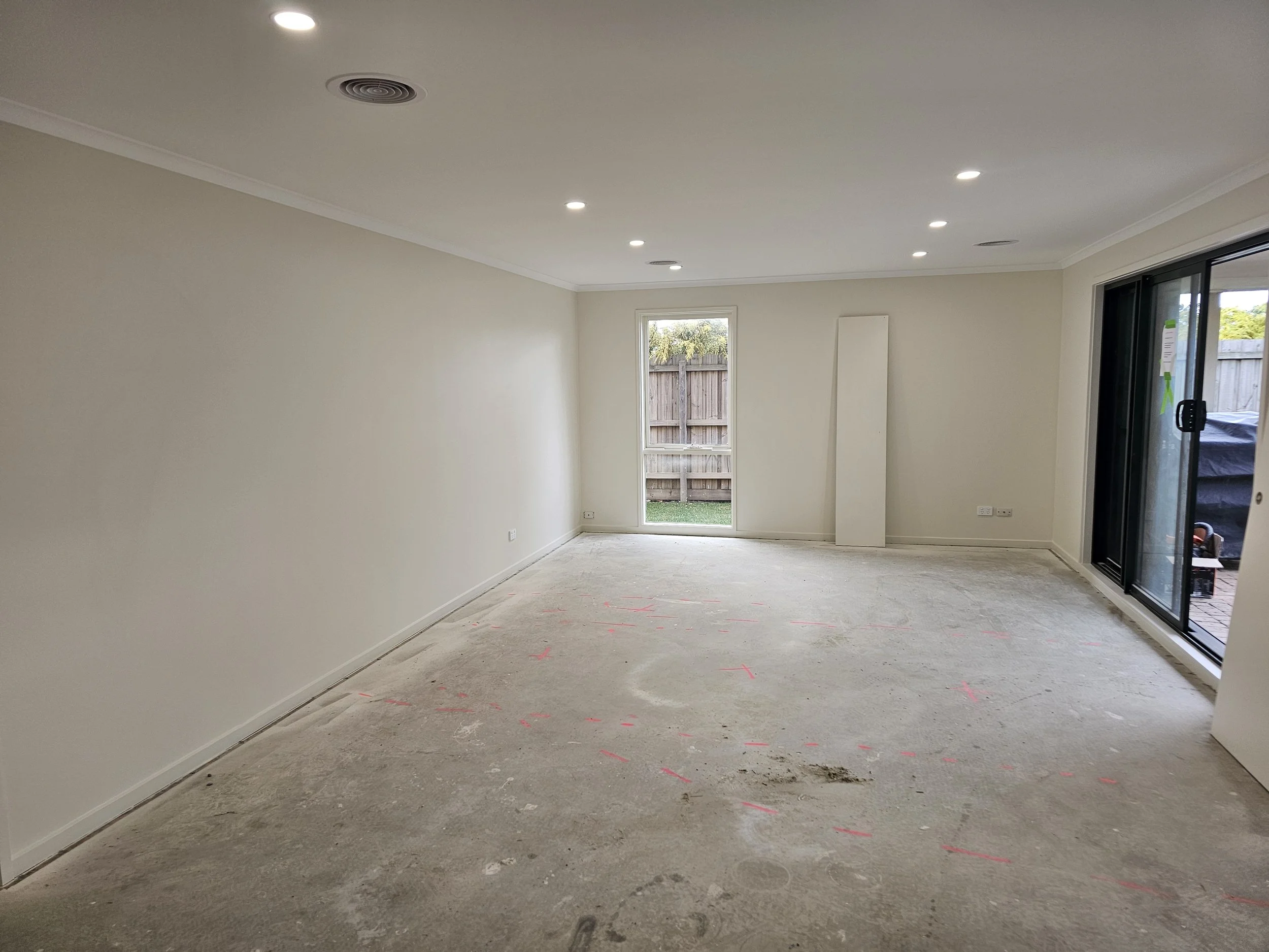 Interior repaint project in Aspendale Gardens Melbourne – living area