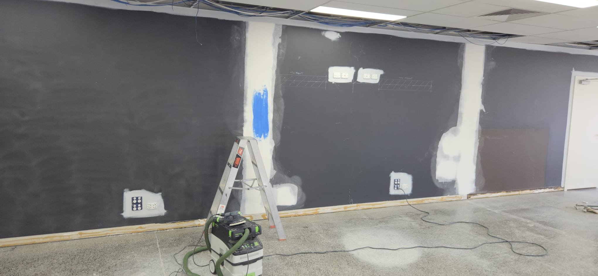 Commercial building repaint and colour change project in Melbourne