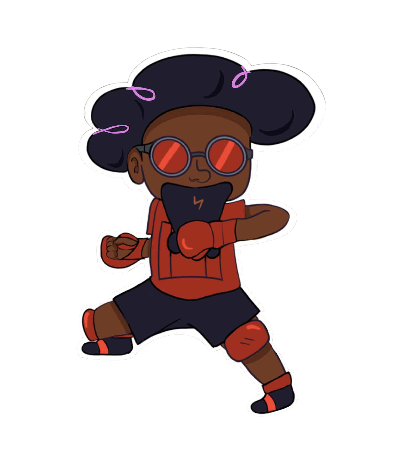 Running Hero Stickers