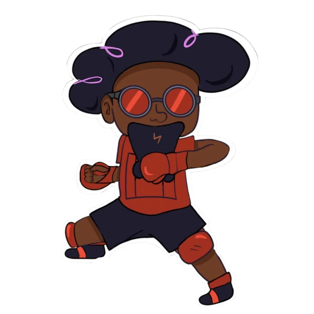 Running Hero Stickers