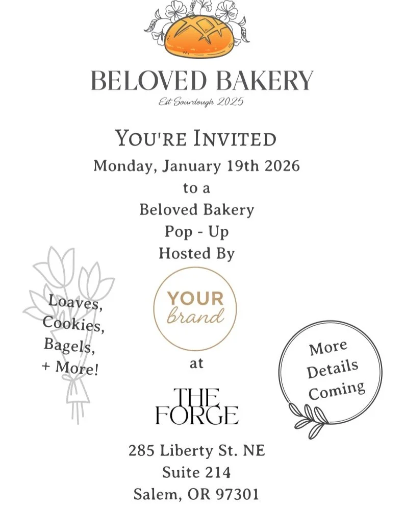SUPRISE! Join us Monday, January 19th for a pop-up hosted by @yourbrand_salem at @theforgesalem &hearts;️ We will have baked goods for sale, raffles, + more✨more to come!