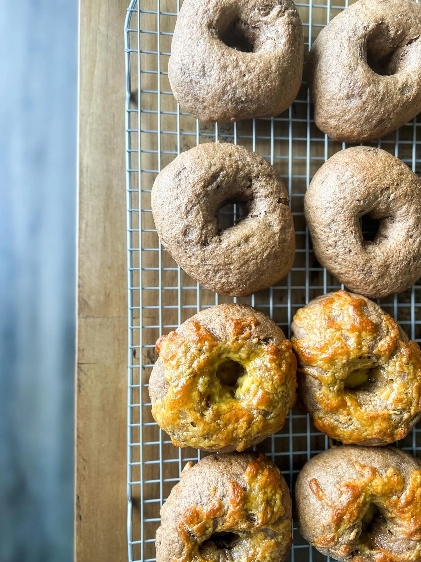 Hard Red Wheat Sourdough Bagels &bull; did you know I do custom orders? I have a customer who adores her freshly milled flour and brings me a bag on rotation, that way I can still offer her the time + effort + recipes, in a way that she feels most co