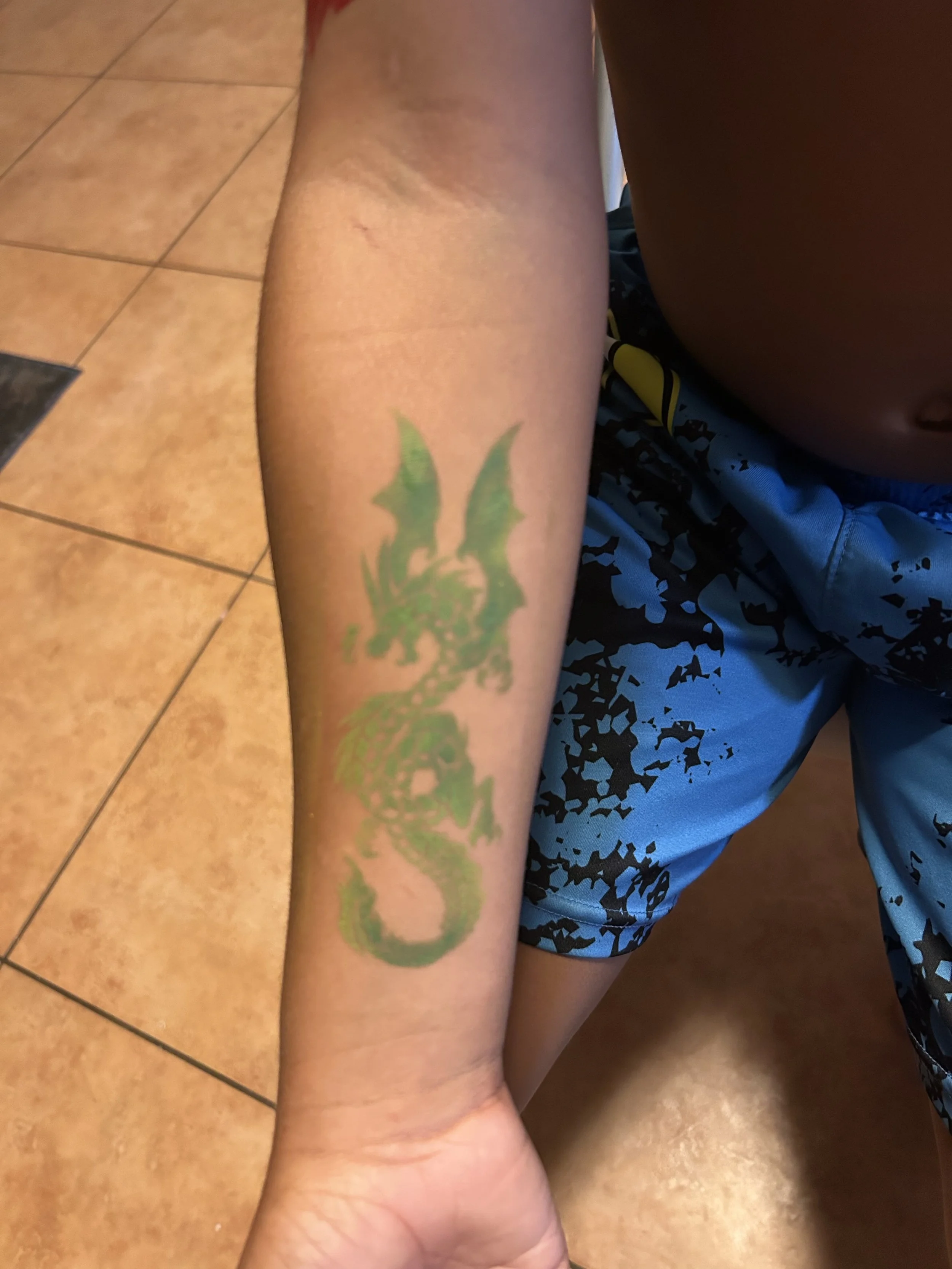 Body Art of a dragon