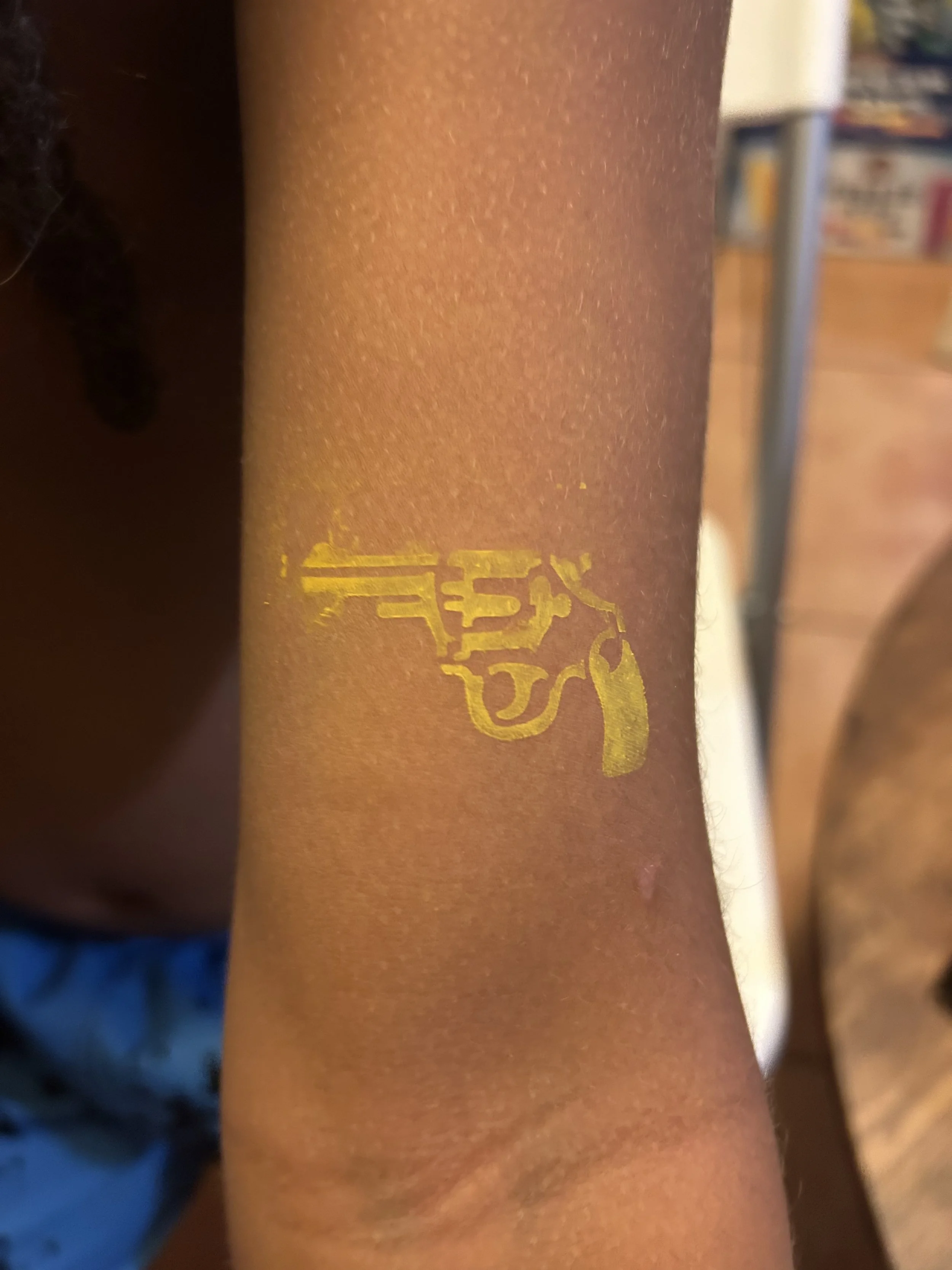 Body Art of a gun