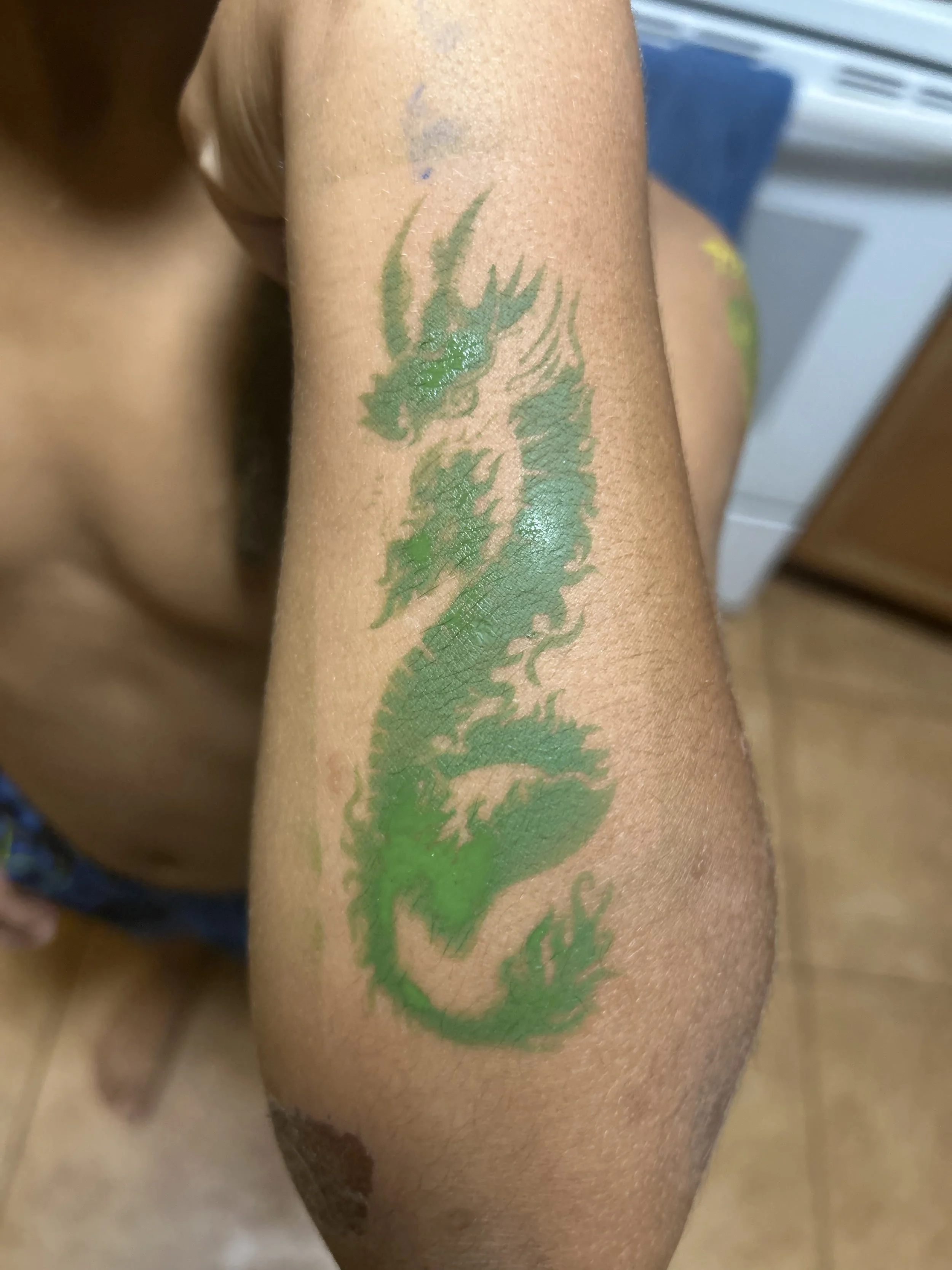 Body Art of a dragon