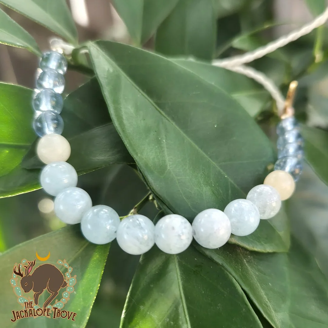Calming Aquamarine Gemstone Bracelet