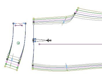 Technical diagram showing a series of connected lines and symbols, possibly a schematic or engineering drawing.