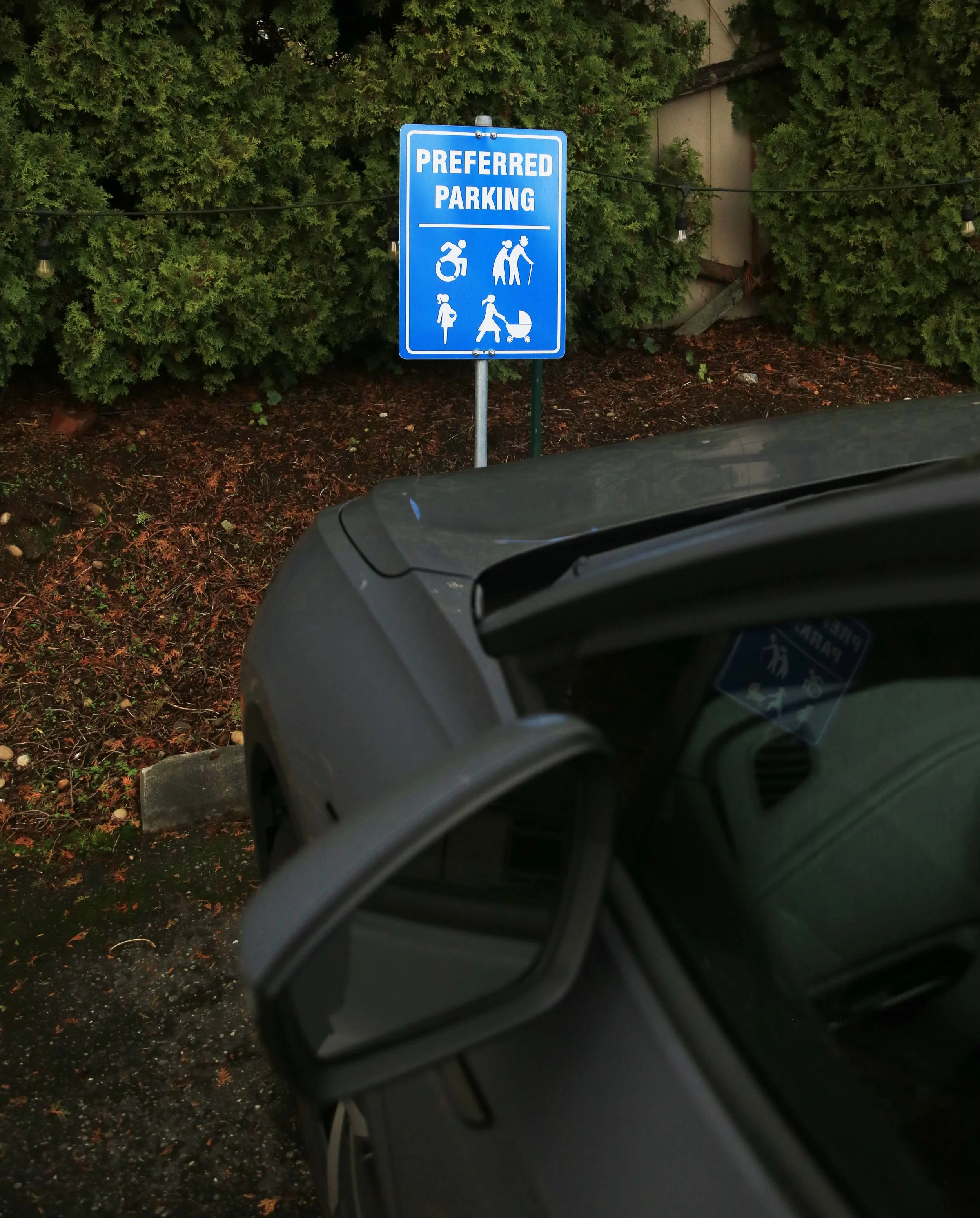 Preferred parking spots are available