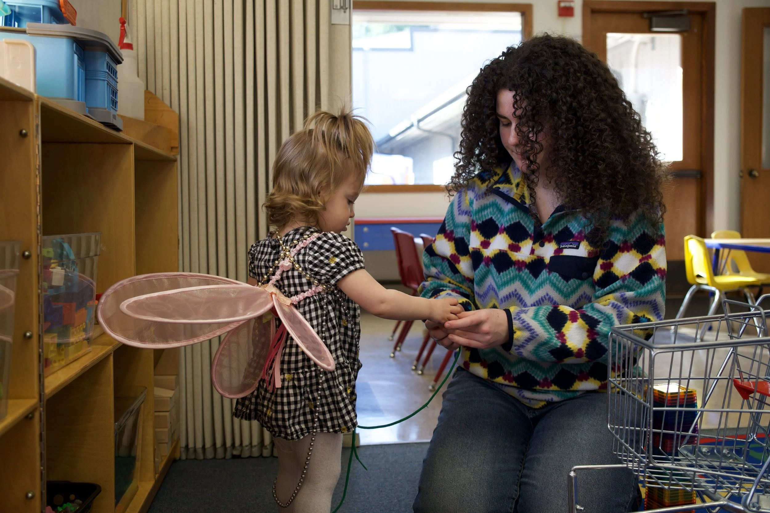 Our staffed nursery is available from 9:15 AM to noon for children ages 4 and younger. 