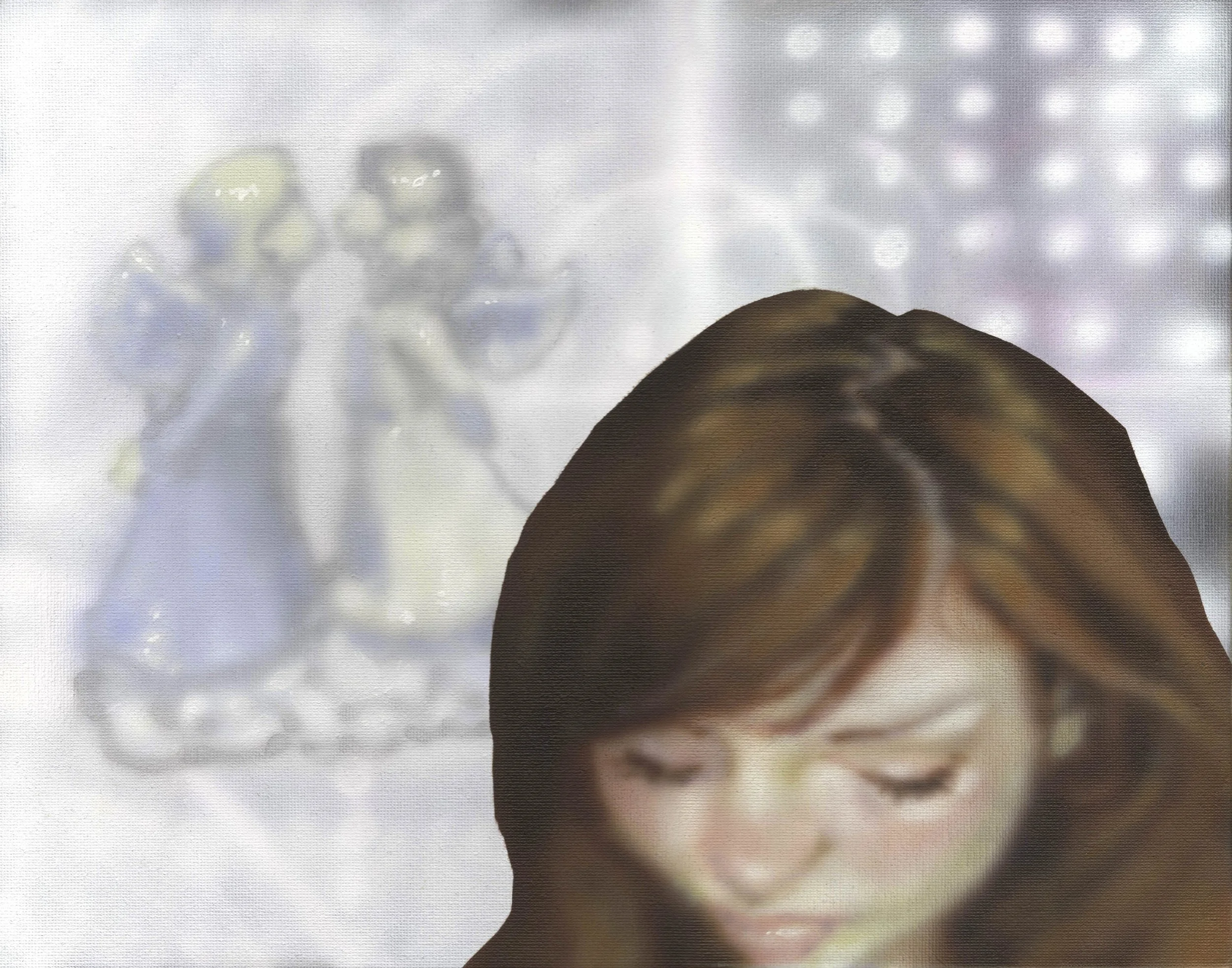 "lovelite", 11x14", airbrushed acrylic on canvas panel