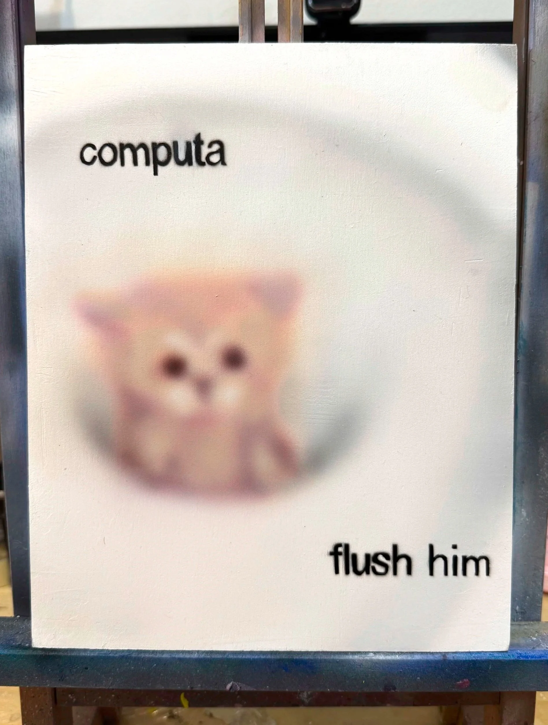 flush him