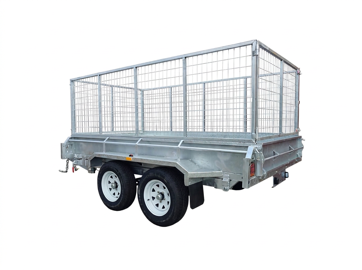 10x6 Hydraulic Tipper Trailer dual axle setup