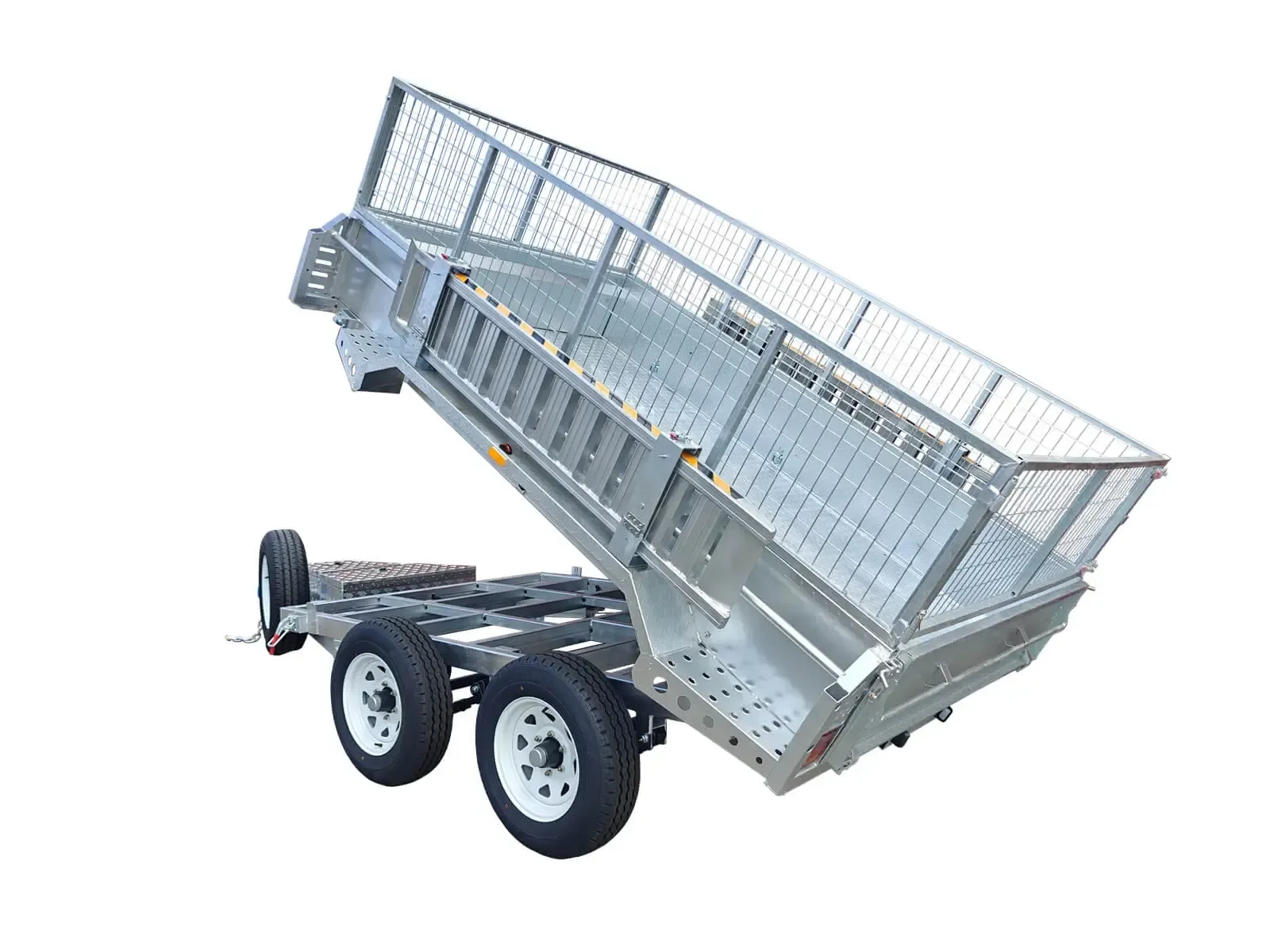 10x6 Hydraulic Tipper Trailer with raised tipping body