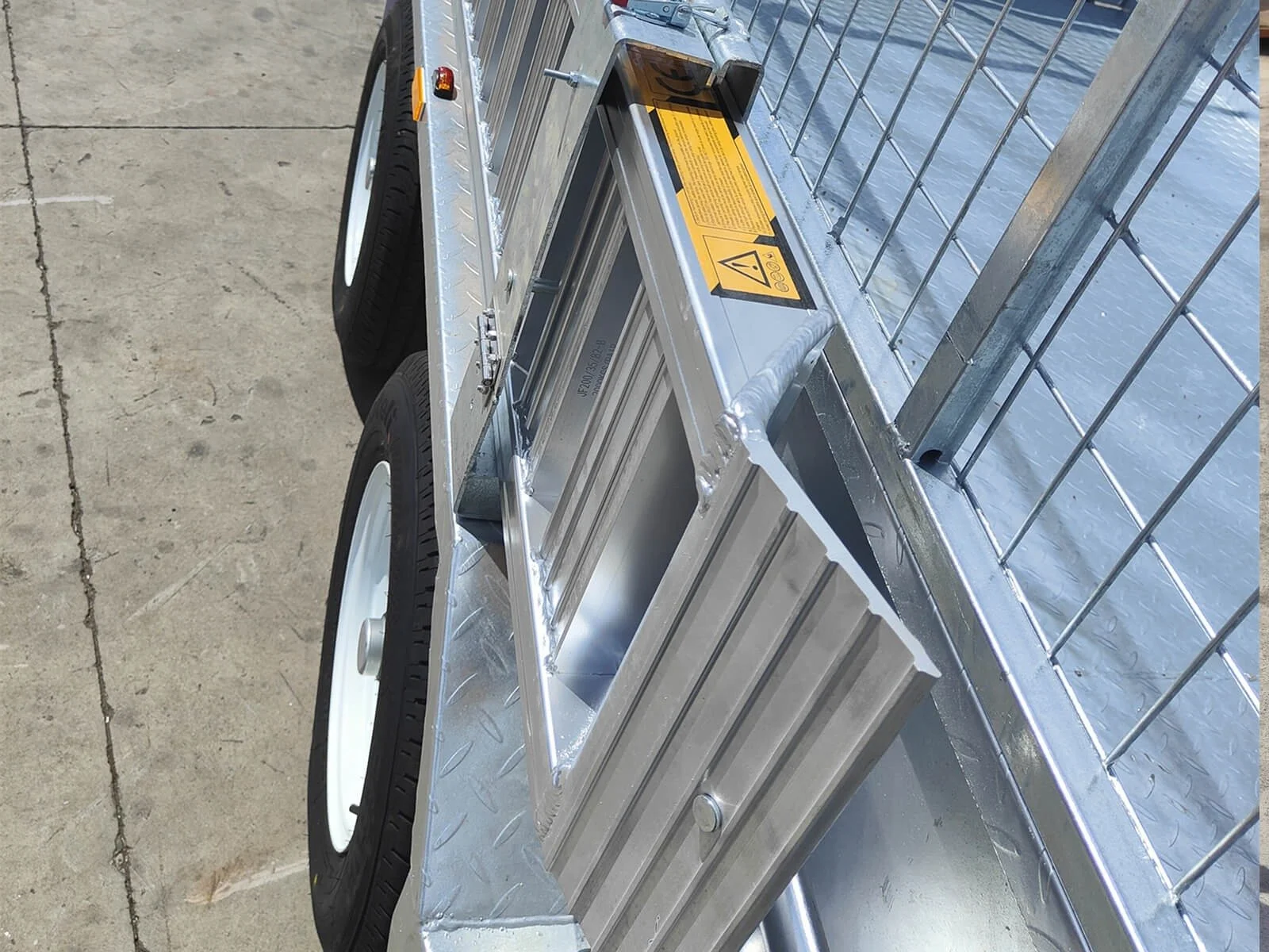 10x6 Hydraulic Tipper Trailer with raised tipping body