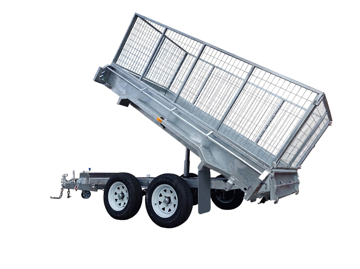 10x6 Hydraulic Tipper Trailer with raised tipping body