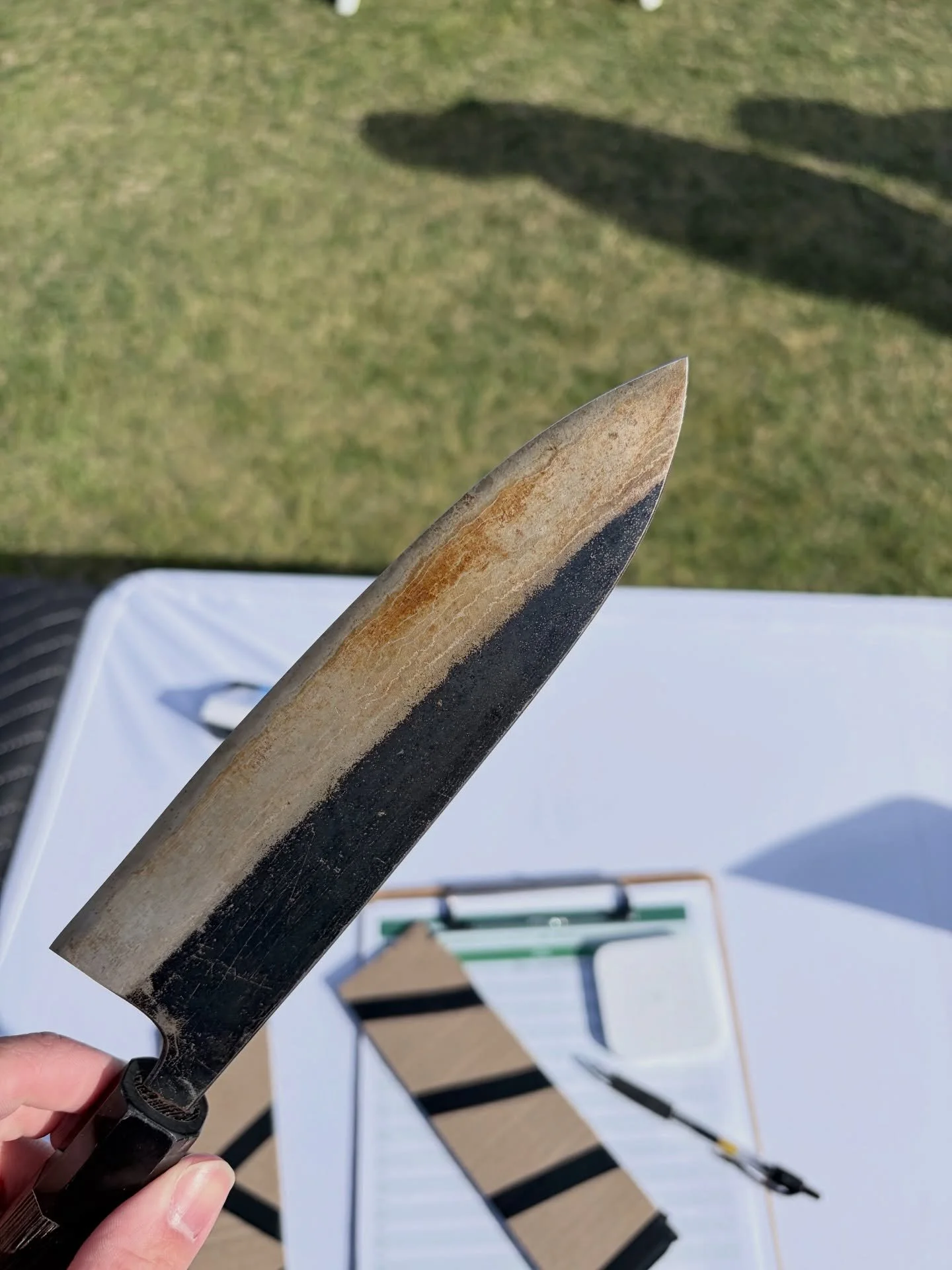 Just because something is broken doesn&rsquo;t mean it can&rsquo;t be fixed. From chipped blade to unnoticeable &mdash; if your knife needs sharpening or repair, let me know.

#kniferepair #chippedblade #sharpening #localbusiness #evansga