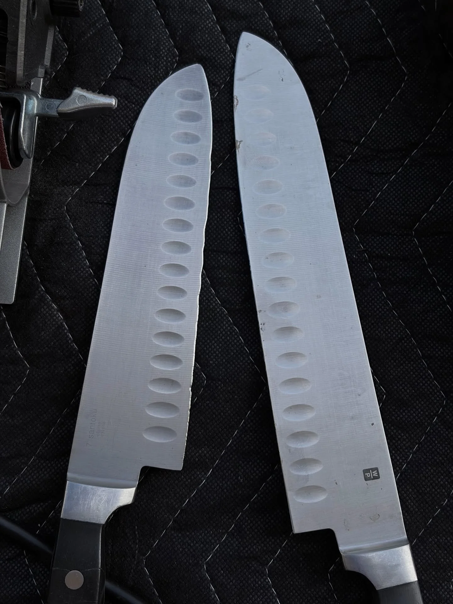 From wacky and wavy to crisp and sharp. Your knife might not look like this, but it probably needs sharpening. From small pocket knives to machetes and more &mdash; if you need something sharpened, contact me.
#BlakePrecisionSharpening #KnifeSharpeni