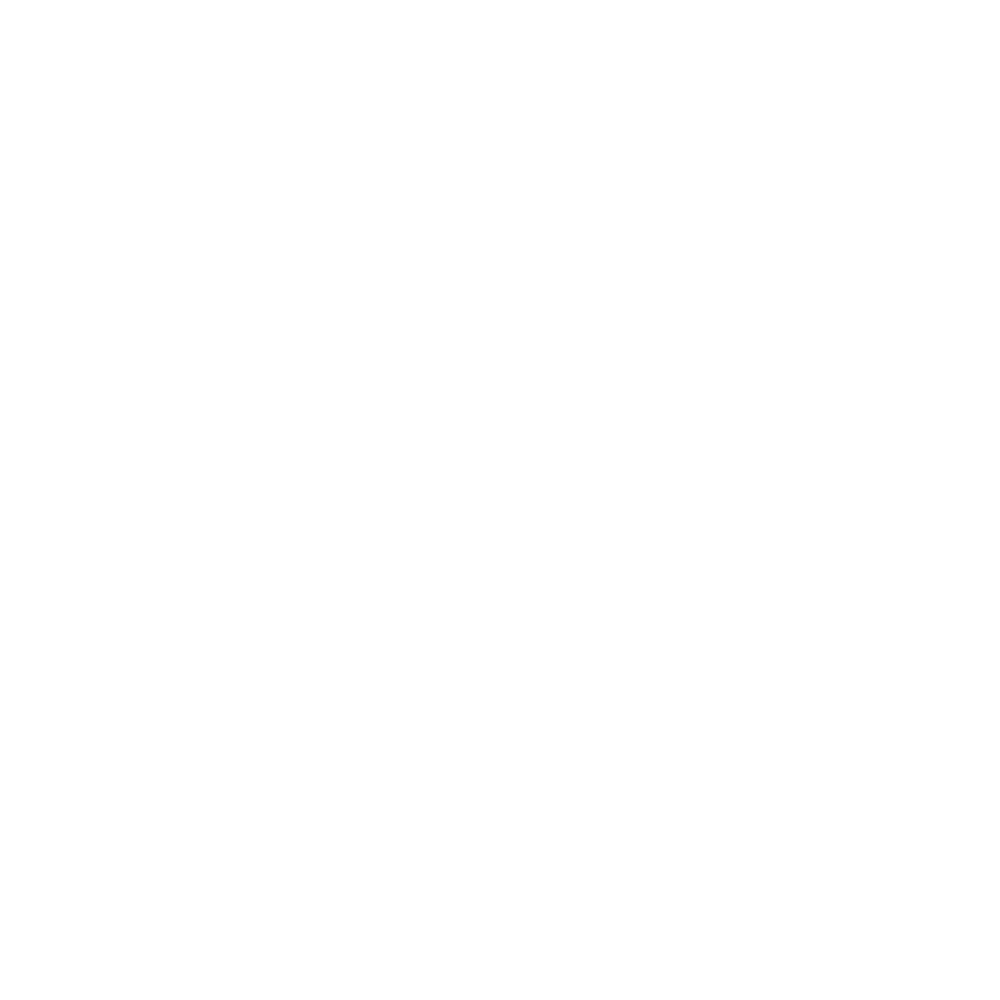Black background with intricate white floral and swirl design in the top right corner.